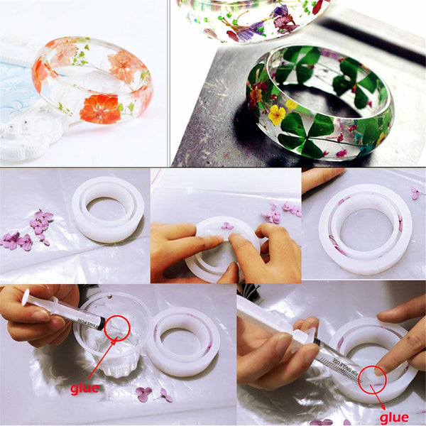 Ring Silicone Pendant Mold Jewellry Making Resin Mould Epoxy Casting Craft DIY A