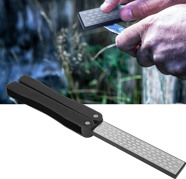 Outdoor Folding Diamond Sharpener Knife Sharpening Stone for Kitchen Garden New