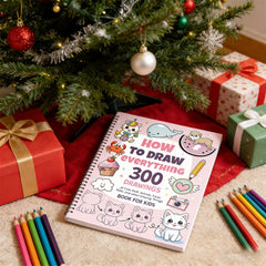 2PCS How to Draw Anything Book Step-by-Step Drawing Guide for Kids & Beginners
