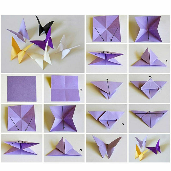 Mix 50PCS 20CM Square Colored Origami Folding Paper DIY Crafts Tools 50 Colours