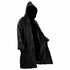 Waterproof EVA Raincoat Long Hooded Rain Jacket Unisex Outdoor Rainwear Black