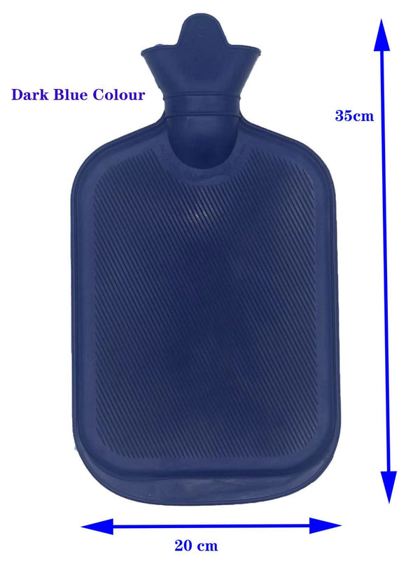 2L Hot Water Bottle Winter Warm Natural Rubber Bag Relaxing Warmer and COVER