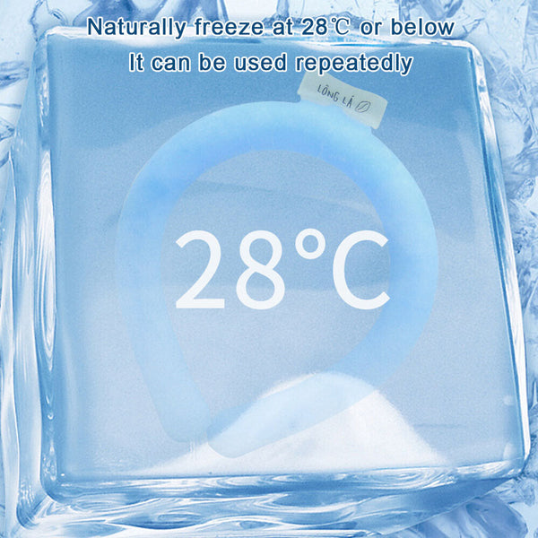 Dr Chilly Ice Ring, Neck Cooling Tube, Portable Cooling Neck Ice Ring