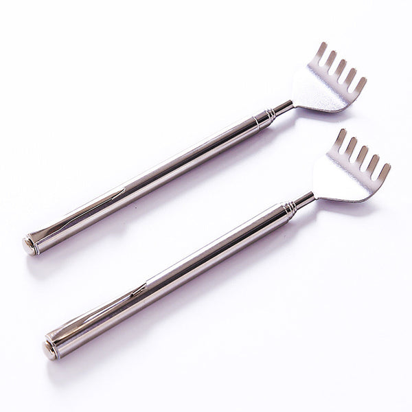 2PCS 50cm Extendable Telescopic Back Scratcher Metal Hand Claw Massager Tool AU