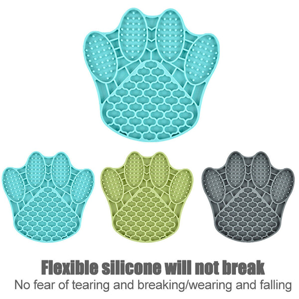 Dog Bath Training Lick Pad Slow Feeder Pet Mat Shower Grooming AU
