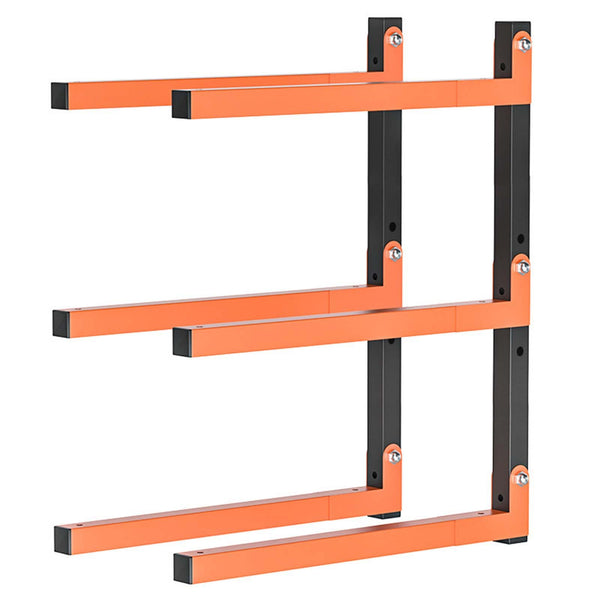 2pcs Wall Mounted Lumber Storage Rack | Heavy Duty Metal Wood & Firewood Storage Brackets