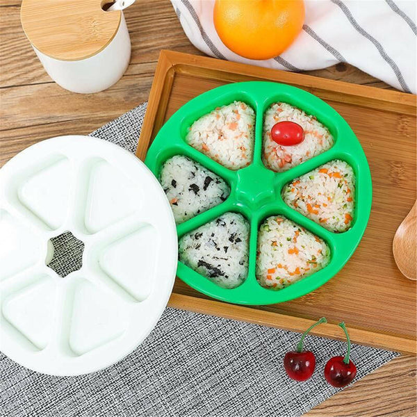 2Pack 6-Holes Sushi Mold Onigiri Rice Ball Bento Press Maker Mold Mould Kitchen