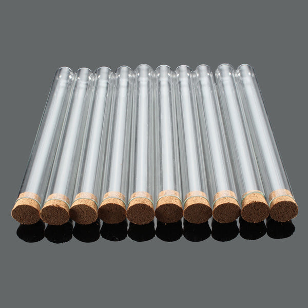 50PCS Clear Plastic Test Tubes with Cork Stoppers Wedding Favor Candy Bottles