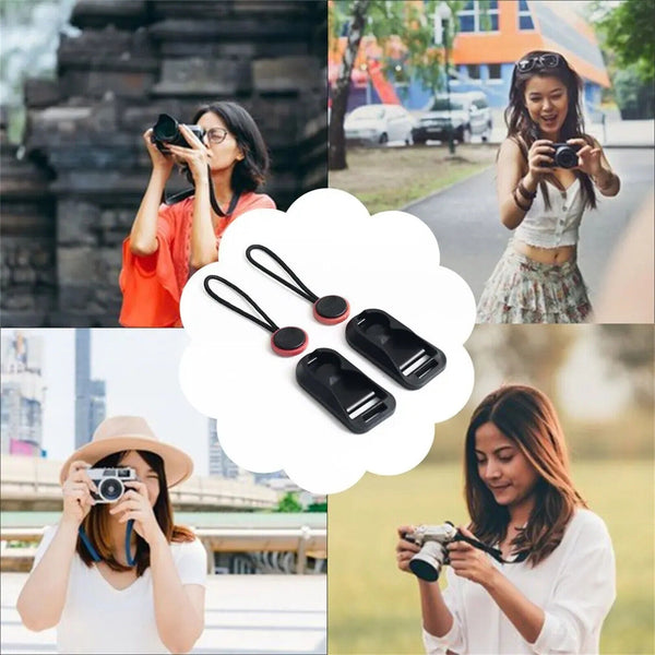 2PCS Red Quick Release Connector Camera Shoulder Strap With conversion buckle AU