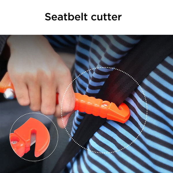 2X Car Emergency Hammer Window Glass Breaker Seat Belt Cutter Safety Escape Tool