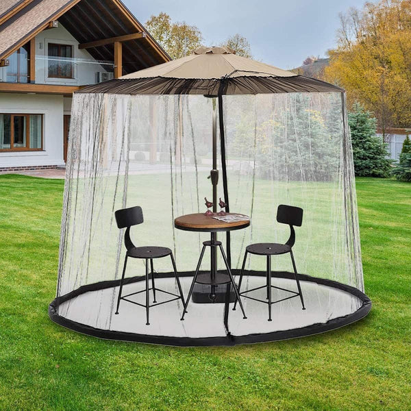 Patio Umbrella Mosquito Net 7 10 Ft Fits Umbrellas Full Mesh Coverage Outdoor