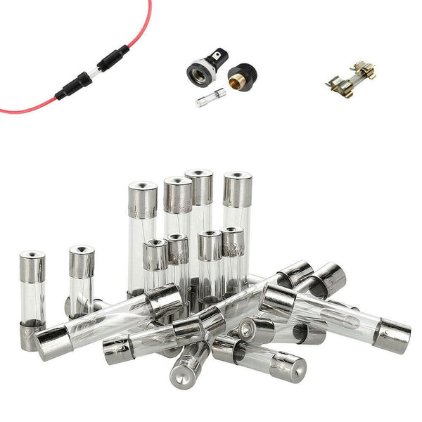 360 Piece Glass Fuse Assortment Kit – Fast Blow 250V Fuse Set in 5x20mm and 6x30mm Sizes