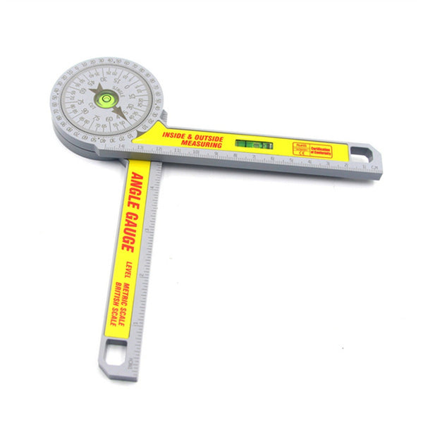 Angle Finder Goniometer Ruler Miter Drawing Measuring Level Saw Protractor Tools