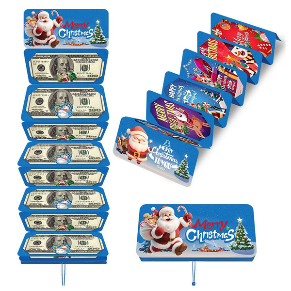 Christmas Money Holder Gift Card Holder – Holiday Surprise, Festive Design Xmas