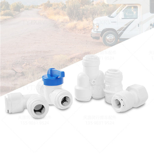 Push In Speed Fit  Connector Valve Caravan Fitting  John Guest 12mm Compatible