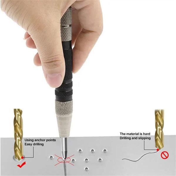 155MM Heavy Duty Automatic Centre Punch Steel Bodied Spring Loaded Auto Punch AU