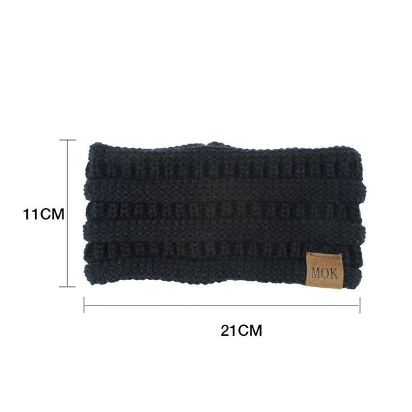 Knitted Knot Headband – Winter Ear Warmer Hair Band for Women