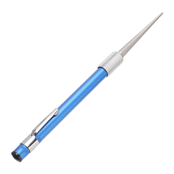 2PCS Diamond Grit Sharpener Pen File Knife Fishing Hook Hunting Camping Pocket