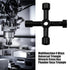 4 in 1 Multifunctional Cross Key for Train Cabinet Elevator Triangle Square AU