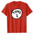Thing 1 red t-shirt Dr Seuss costume top