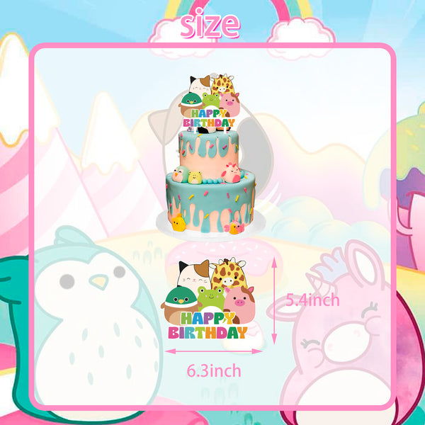 Pastel happy birthday banner for kids party