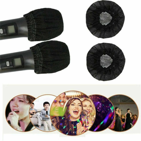 200pcs Disposable Microphone Covers | Non-Woven Mic Windscreen Hygiene Protectors