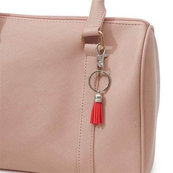 10-100x Leather Keychain Ring Tassel Pendants Bulk Mixed DIY Crafts Jewelry Maki
