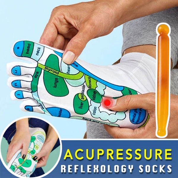 Foot Acupressure Reflexology Massage Socks Anti Slip Breathable Sock Unisex Yoga