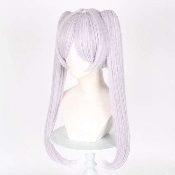 Anime Mage Cosplay Costume Set White Wig Fantasy Dress Outfit Book Week Party