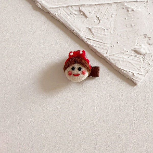Simple Cartoon Girl Hairpin Cute Styling Hair Accessories for Kids Fashion Gift