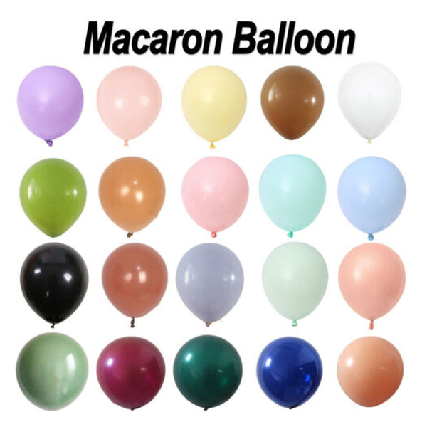 12cm-90cm Macaron Chrome Latex Retro Balloons Birthday Balloon Birthday Wedding