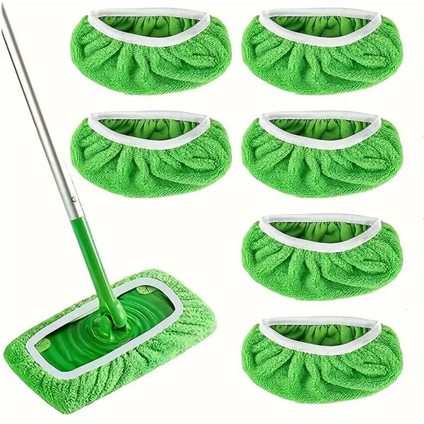 6PCS Reusable Mop Replacement Pads Absorbent Floor Cleaning Cloths
