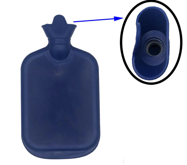 2L Hot Water Bottle Winter Warm Natural Rubber Bag Relaxing Warmer and COVER