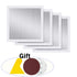 10pk wall repair patches in silver aluminium mesh for plasterboard holes