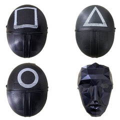 Halloween Mask Set - Squid Game Guard Cosplay Party Masks