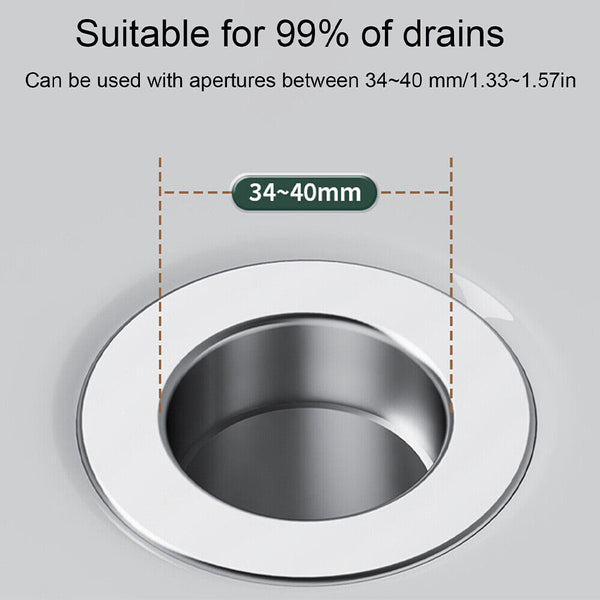 Universal Bathroom Sink Plug Pop-Up Stopper Wash Basin Core Bounce Drain Filter