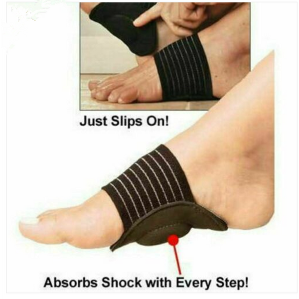 Foot Arch Support Plantar Cushion Fasciitis Correct Flat Aid Fallen Heel Arches
