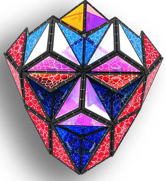 Magnet Pyramid Glow Transforms Glowing Design Fidget Sensory Toy Spinner