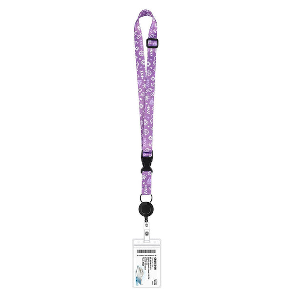 6PCS Adjustable Cruise Lanyards with Waterproof ID Badge Reel Holder Key Cards
