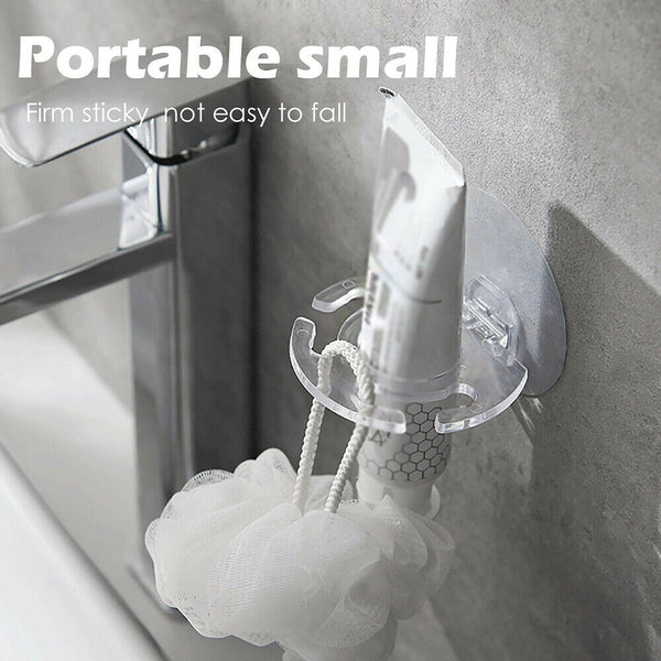 Toothbrush Holder Wall Mount Sucker Bathroom Suction Cup ToothpasteStorage