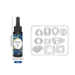 Hard UV Resin Glue Crystal Clear DIY Jewelry Casting Resin