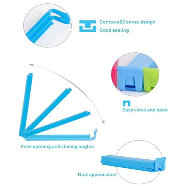 Plastic Sealing Bag Clip Sealer Clamp Kitchen Storage Food Snack Chips Seal Tool