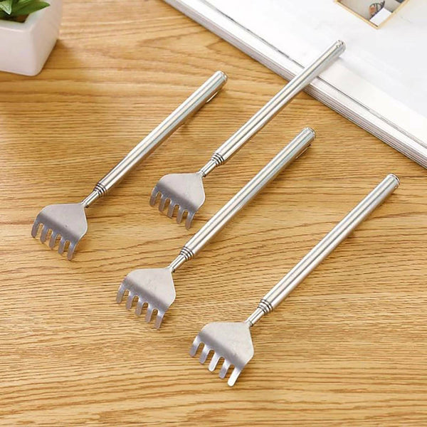 2PCS 50cm Extendable Telescopic Back Scratcher Metal Hand Claw Massager Tool AU