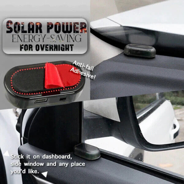 LED-Light Fake Solar Car Alarm Warning Security Simulate Anti Theft Flashing AUS