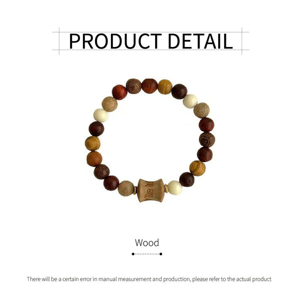 Elegant Wood Bracelet Crafted in New Chinese Style Sophisticated Accessory AU