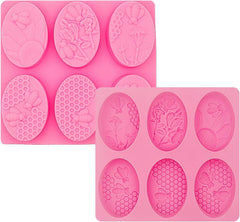 2 Pack 3D Bee Silicone Mold – DIY Soap and Cake Making Mould for Baking and Craft Projects