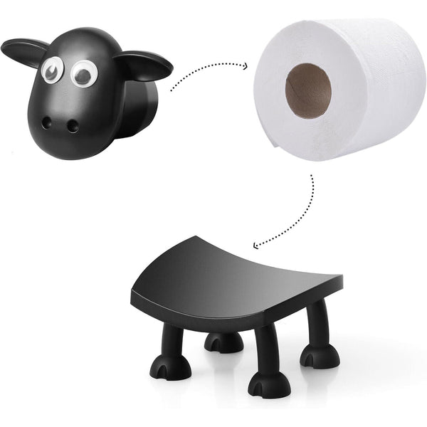 Sheep Toilet Roll Holder Stackable Home Bathroom Vanity Night Stand Rack