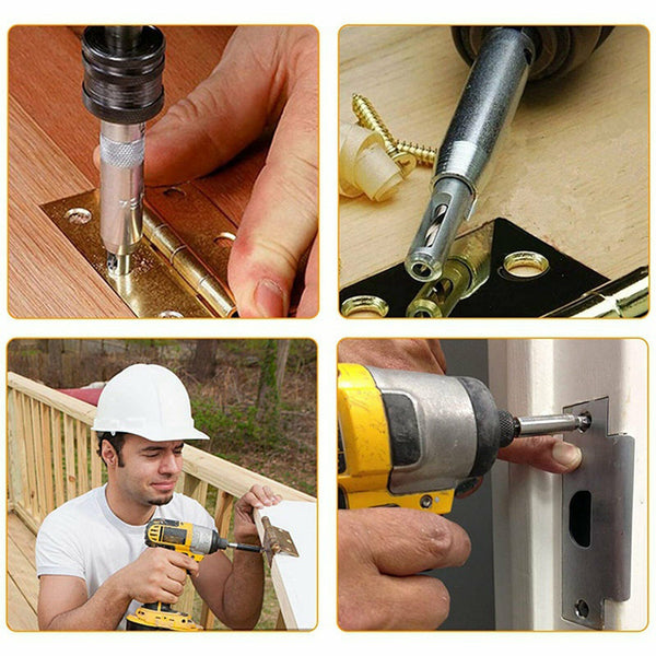 Doors Self Centering Hinge Hardware Tapper Core Drill Bit Set Hole Guides Drawer