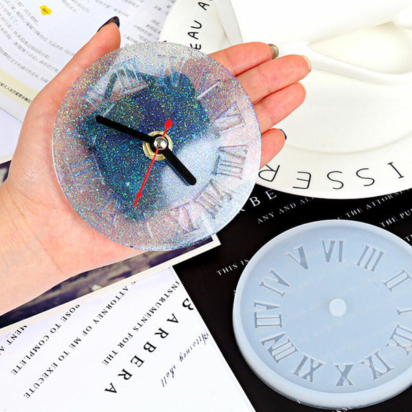 1X Silicone Jewelry Mold Making Resin Mould Craft Big Clocks Handmade Casting