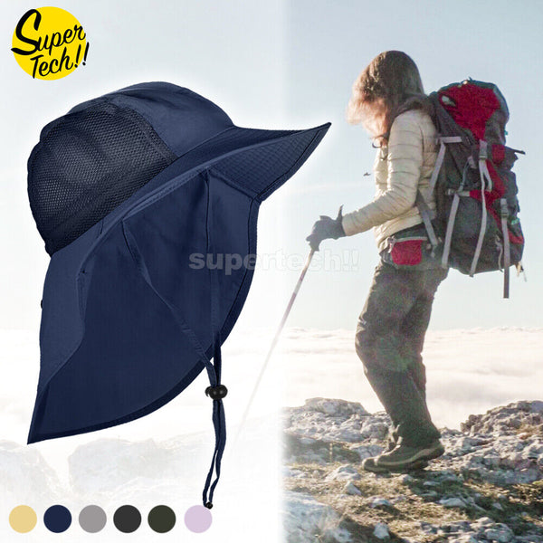 Neck Flap Cap Outdoor Hiking Fishing Hat Sport Sun Protection Wide Brim Cover